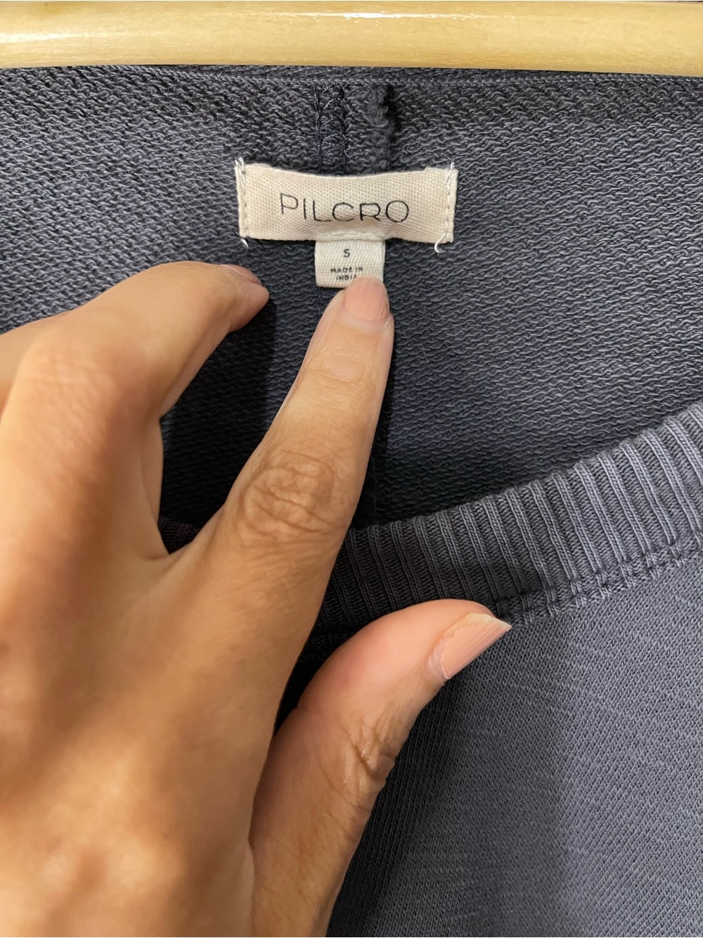 Anthropologie Pilcro 100% Cotton Oversized Raw Hem Slouchy Sweatshirt size Small - Picture 5 of 7